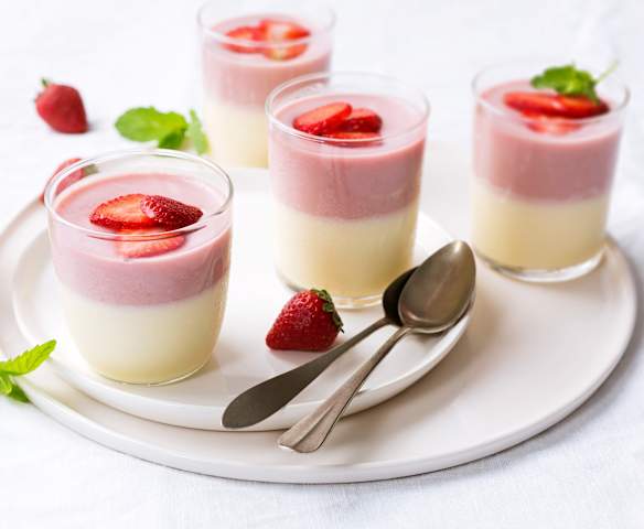 Bavaroise de vainilla y fresa Bavaroise de vainilla y fresa