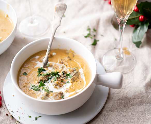 Gulasz z soczewicy i pieczarek