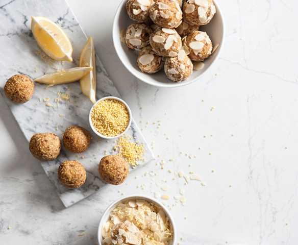 Cytrynowo-kokosowe kulki jaglane