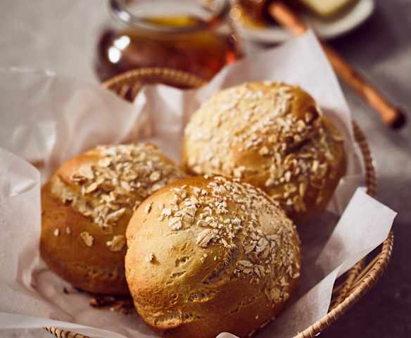 Weizen-Hafer-Brötchen
