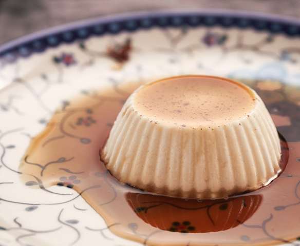 Πανακότα με σιρόπι καφέ