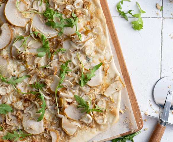 Torta salata pere, noci e Gorgonzola