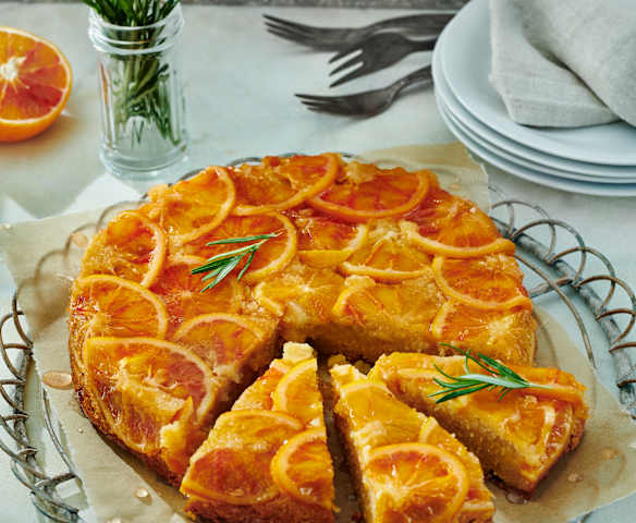 Blutorangen-Rosmarin-Kuchen