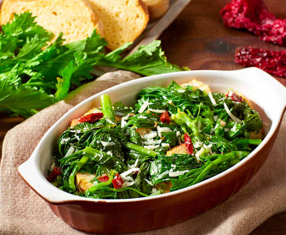 Pancotto con cime di rape