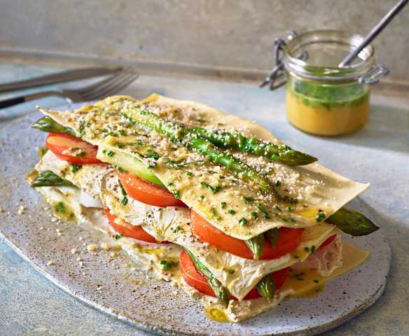 Spargel-Salat-Lasagne