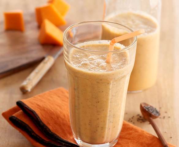 Smoothie potiron-noisette et graines de chia