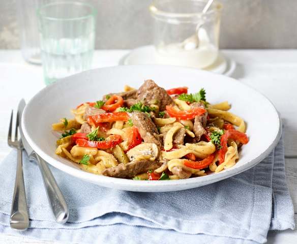 Stroganoff-Geschnetzeltes