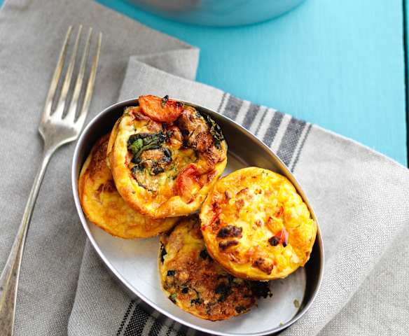 Quiches de legumes sem massa