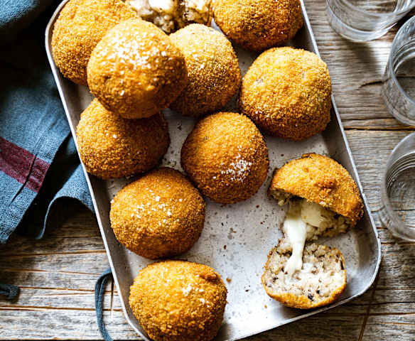 Arancini champignons-mozzarella Arancini champignons-mozzarella