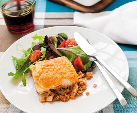 Pasticcio di agnello e purea di patate