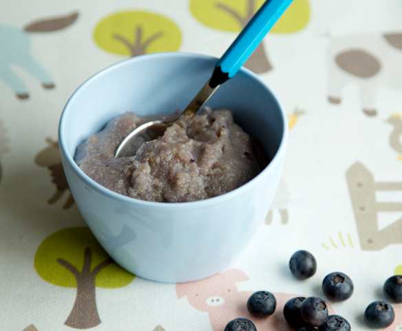 Banana and Blueberry Quinoa Porridge