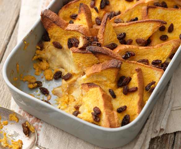 Spiced Butternut Squash Brioche Pudding