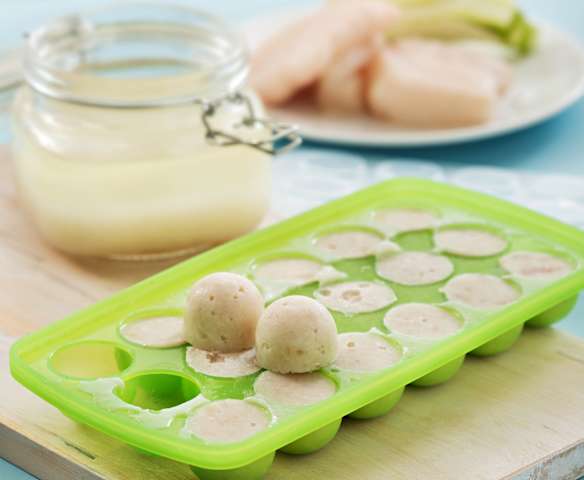 Puré de pescado blanco cocido (en cubitos)