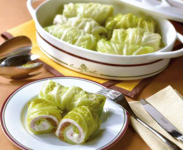 Involtini di verza capunet agrodolci Involtini di verza capunet agrodolci