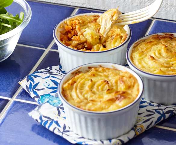 Hachis parmentier de poulet et carottes à l'orange