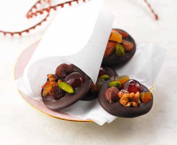 Mendiants au chocolat