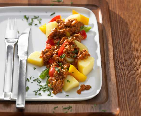 Paprika-Hack-Kartoffeln