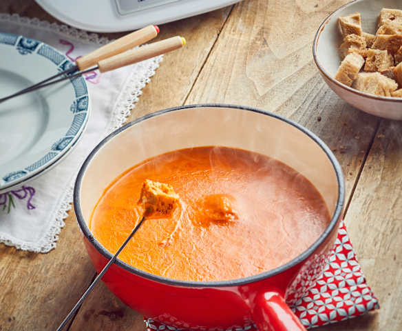 Fondue savoyarde à la tomate