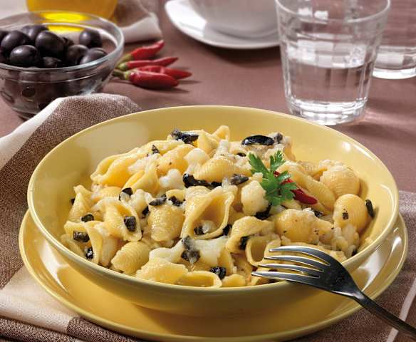 Conchiglie mit weisser Blumenkohlsauce