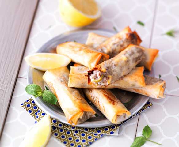 Boureks à la pomme de terre et viande hachée
