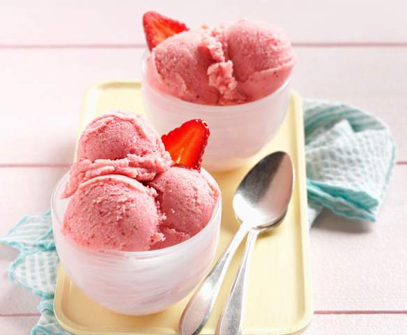 Strawberry Buttermilk Sherbet