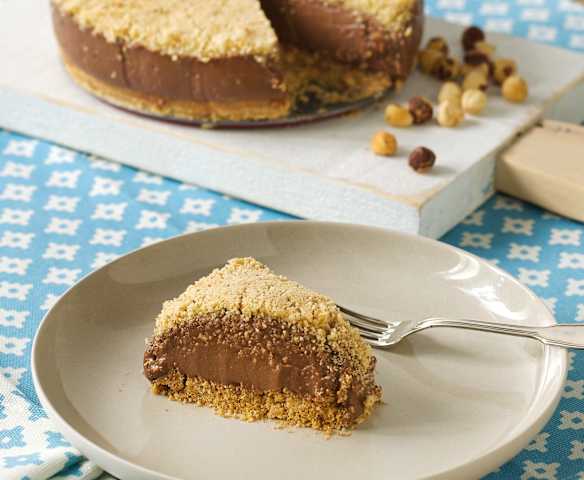 Tarta helada de crema de avellanas y mascarpone