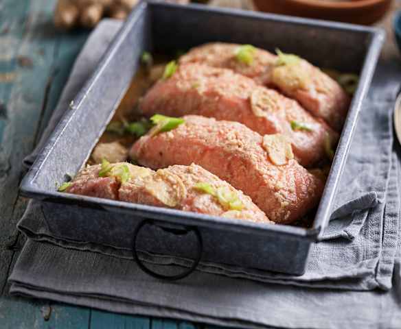 Salmón teriyaki al vacío Salmón teriyaki al vacío