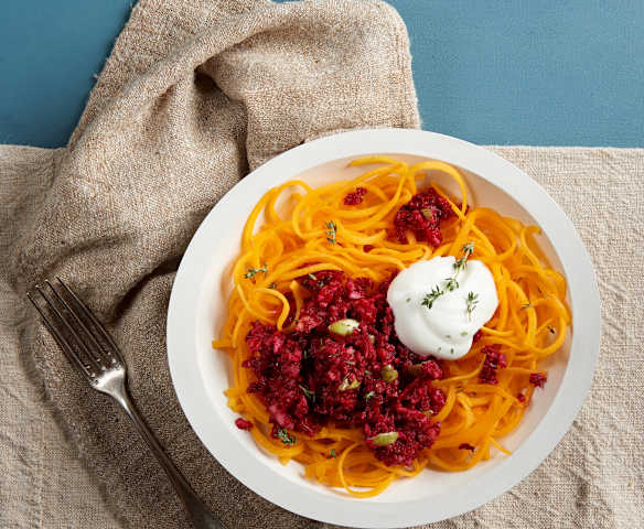 Fall Chopped Salad with Yogurt Dressing