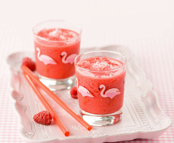 Granizado de framboesa e gin