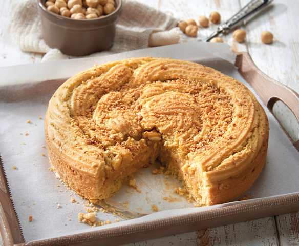 Crostata di frolla montata alle nocciole