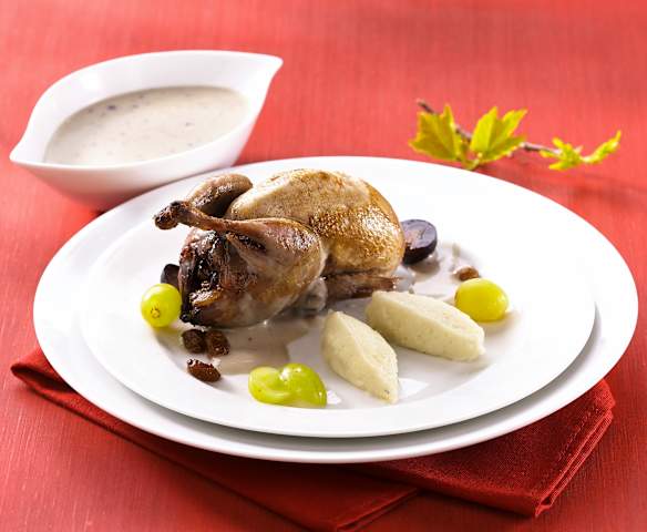 Caille aux raisins