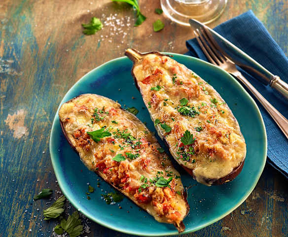 Auberginen-Schiffchen