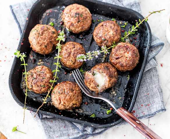 Boulettes de bœuf à la mozzarella