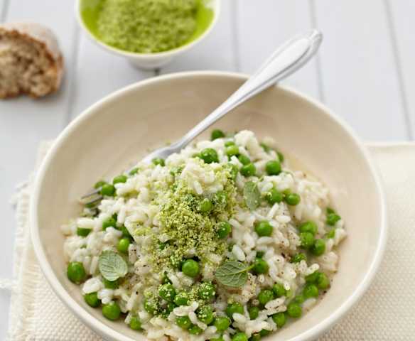 Erbsen-Risotto