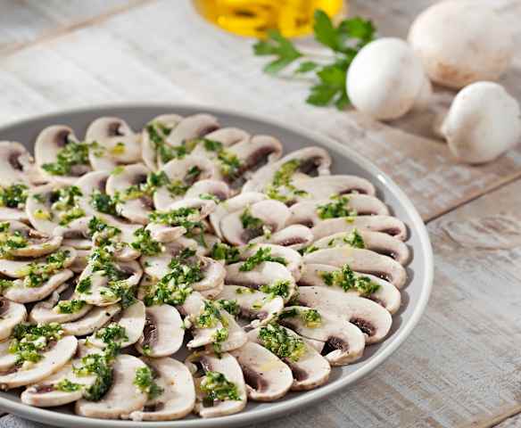 Champiñones en vinagre