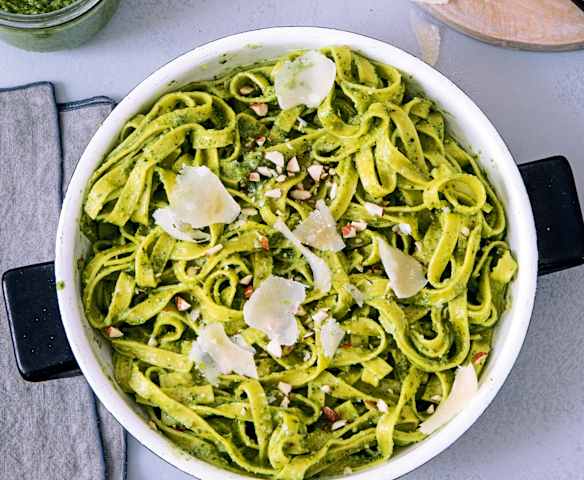 Tagliatelle au pesto d'oseille