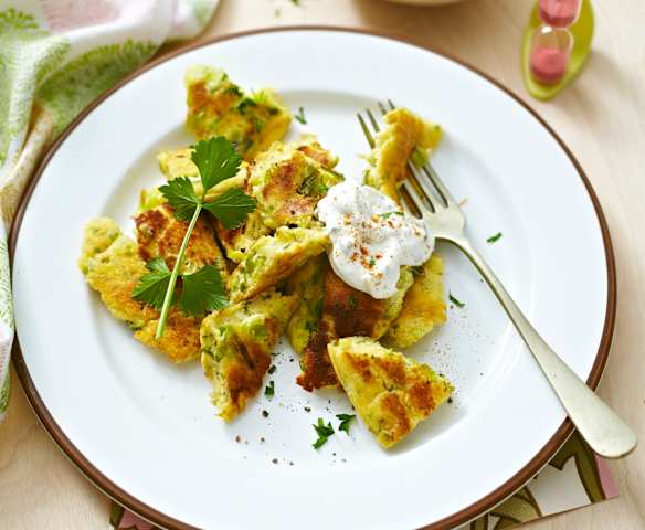 Porree-Käse-Kaiserschmarrn