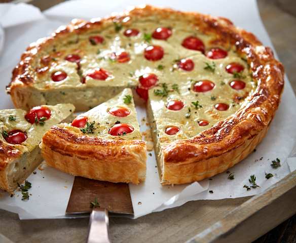 Blätterteig-Gorgonzola-Quiche