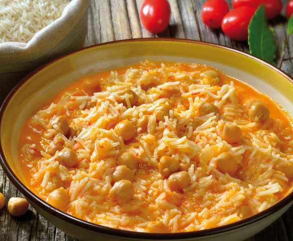 Minestra di riso e ceci