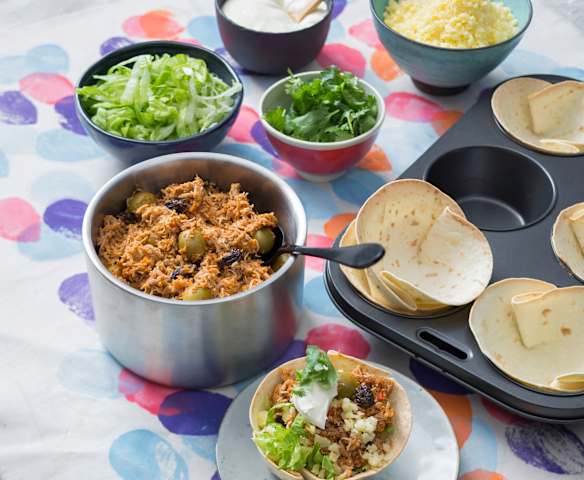 Chicken picadillo cups Chicken picadillo cups