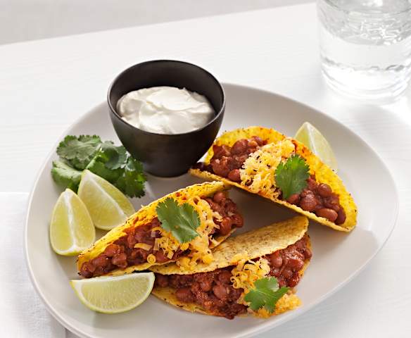Tacos de chile vegetarianos Tacos de chile vegetarianos