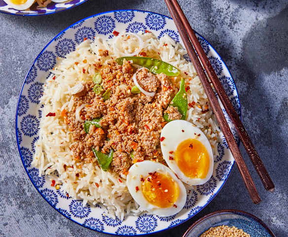 Braised Pork and Eggs with Rice