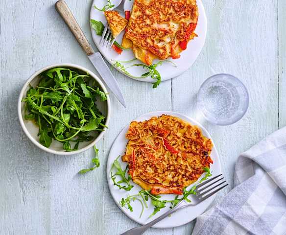 Galettes de poivron à la ricotta