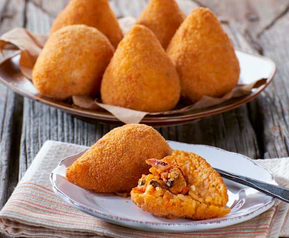 Arancini ai frutti di mare