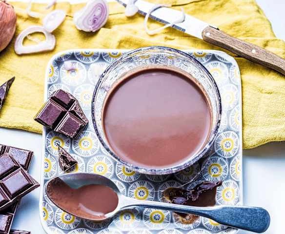 Sauce au floc rouge et chocolat