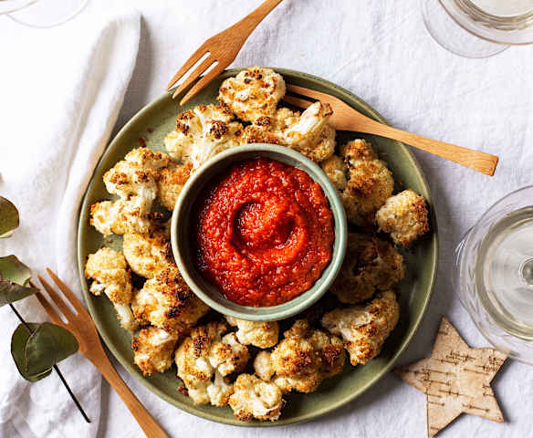 Coliflor a la parmesana