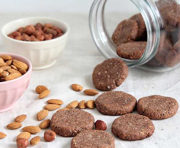 Cookies de avellanas y almendras