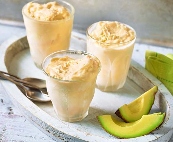 Vanille-Avocado-Softeis Vanille-Avocado-Softeis