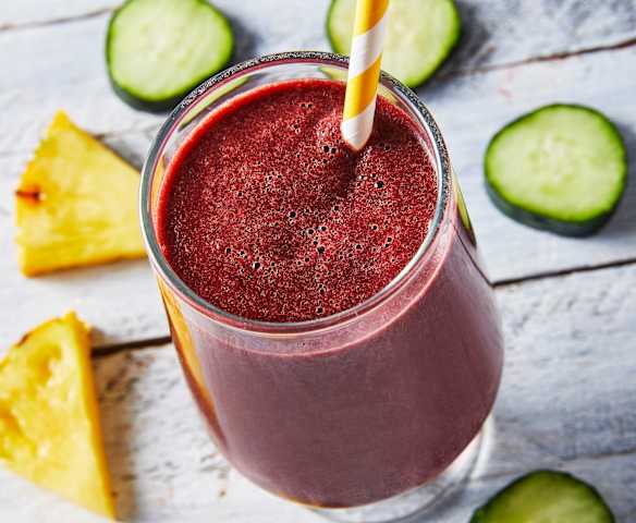 Smoothie post-work out alto en hierro