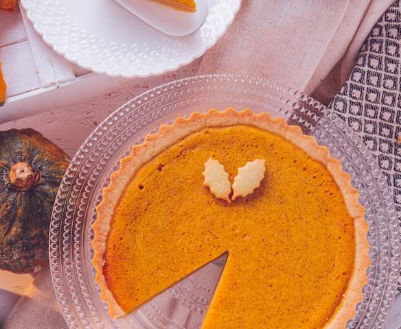 Crostata con crema di zucca